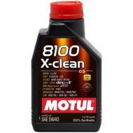 5W40 1L 8100 XCLEAN MOTUL - OLEJ 5W40 1L MOTUL 8100 XCLEAN  MOTUL 102786