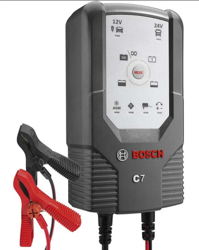 Prostownik/Ładowarka akumulatora C7 12/24V 14-230AH + żelowe + AGM ...