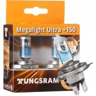 50440NXNU TUNGSRAM - Żarówka H4   12V 60/55W P43T   MEGALIGHT ULTRA   +150%   (2szt.) TUNGSRAM 50440NXNU
