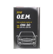 0W30 1L OEML MB MANNOL - OLEJ 0W30 1L MANNOL OEM LINE MERCEDES 229.51/229.52 MANNOL