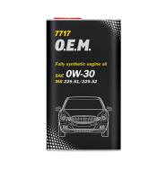 0W30 4L OEML MB MANNOL - OLEJ 0W30 4L MANNOL OEM LINE MERCEDES 229.51/229.52 MANNOL
