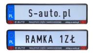 PT RAMKA - RAMKA PARTS TEAM S-AUTO RAMKA TABLICY REJESTRACYJNEJ/ ELASTYCZNA TRWAŁA