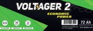 VG 72 650 M2 VOLTAGER - AKUMULATOR 72Ah 650A M2 VOLTAGER2 NISKI P+ 12V 278/175/175 18 MIESIĘCY