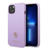GSM171510 - Guess nakładka do iPhone 13 Mini 5,4 GUHCP13SPS4MU purpurowa hardcase Saffiano 4G Small Metal