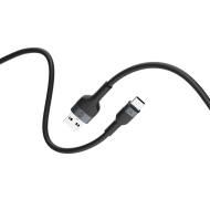 GSM115423 - Forever kabel Flexible USB - USB-C 1,0 m 3A czarny