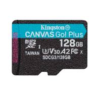 AKKSGKARKIN00010 - Kingston karta pamięci 128GB microSDXC Canvas Go! Plus kl. 10 UHS-I 170 MB/s + adapter