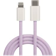 OEM0101124 - Maxlife kabel MXUC-06 USB-C - Lightning 1,0 m 20W fioletowy nylonowy