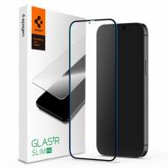 BRA010444 - Spigen szkło hartowane Glass FC do iPhone 12 Mini czarna ramka