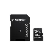 AKKSGKARGDR00007 - GoodRam karta pamięci 64GB microSDXC kl. 10 UHS-I 30 / 15 MB/s + adapter