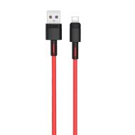 GSM105189 - XO kabel NB-Q166 USB - USB-C 1,0 m 5A czerwony