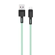 GSM105188 - XO kabel NB-Q166 USB - USB-C 1,0 m 5A zielony
