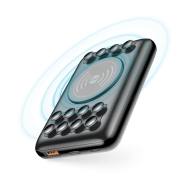 GSM099221 - Forever power bank bezprzewodowy WTB-100 PD QC 18W 10000 mAh czarny z przyssawkami
