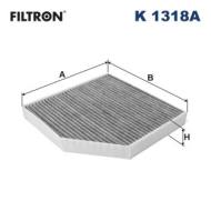 K1318A FILTRON - Filtr powietrza kabiny (klimatyzacji) przeciwpyłkowy kabinowy Filtron K 1318A