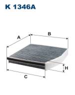 K1346A FILTRON - Filtr powietrza kabiny (klimatyzacji) przeciwpyłkowy kabinowy  Filtron K 1346A