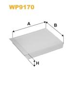 WP9170 WIX FILTRY - Filtr powietrza kabiny (klimatyzacji) przeciwpyłkowy kabinowy Wix Filter WP9170