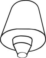 255-808 BOSAL - 255808 ODBOJNIK TŁUMIKA  Bosal 255-808