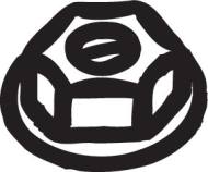 258-047 BOSAL - NAKRĘTKA UKŁADU WYDECHOW. M10*1.25 KPL. NISSAN, TOYOTA, DAIH Bosal 258-047