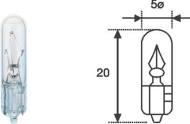 003721100000 MM - Żarówka 1.2W. 12V. W2X4. 6D 